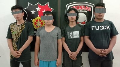 Polres Asahan Berhasil Ciduk 4 Pelaku Curas