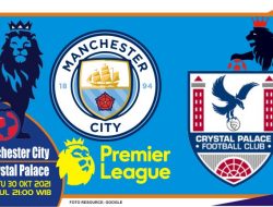 Prediksi Manchester City vs Crystal Palace, Liga Inggris 30 Oktober 2021