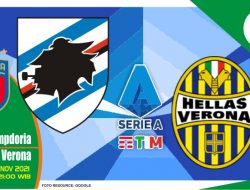 Prediksi Sampdoria vs Verona, Serie A Italia 27 November 2021
