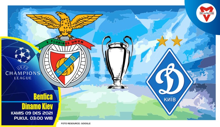 Prediksi Benfica vs Dinamo Kiev