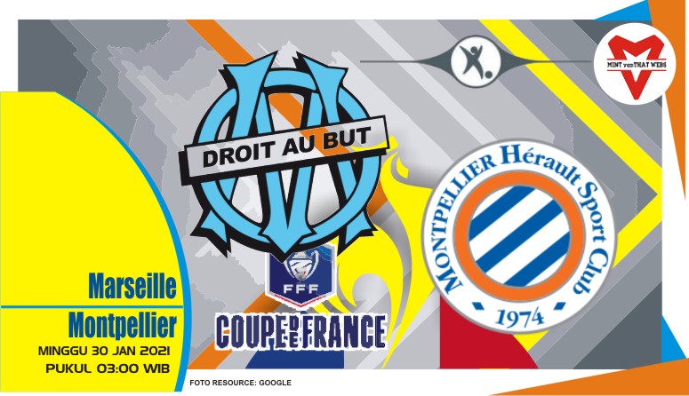 Prediksi Marseille vs Montpellier, Piala Prancis 30 Januari 2022
