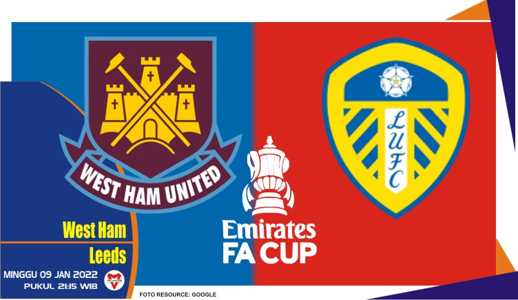 Prediksi West Ham vs Leeds, FA Cup 09 Januari 2022