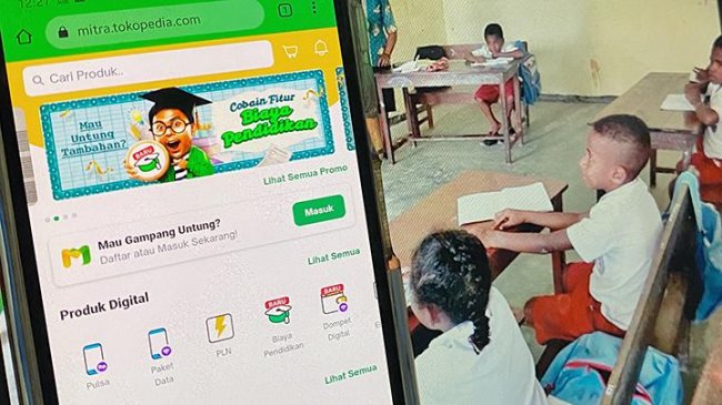 Kini Masyarakat Bisa Bayar SPP Lewat Warung Mitra Tokopedia
