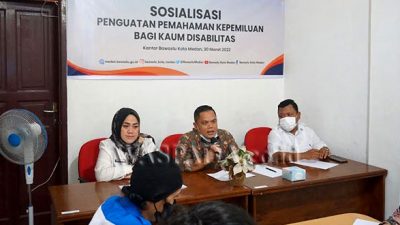 Bawaslu Medan Berikan Pemahaman Pemilu dengan Penyandang Disabilitas