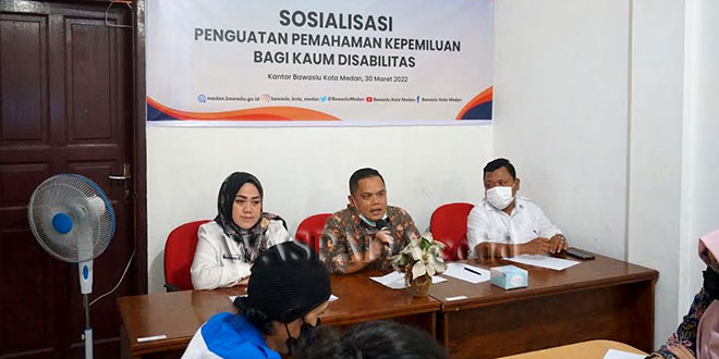 Bawaslu Medan Berikan Pemahaman Pemilu dengan Penyandang Disabilitas
