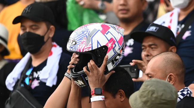 Pemilik Helm Espargaro Rp8,5 Juta Beruntung Karena Belum Dijual Bebas