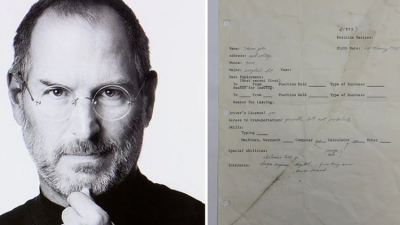 Surat Lamaran Kerja Steve Jobs Dilelang