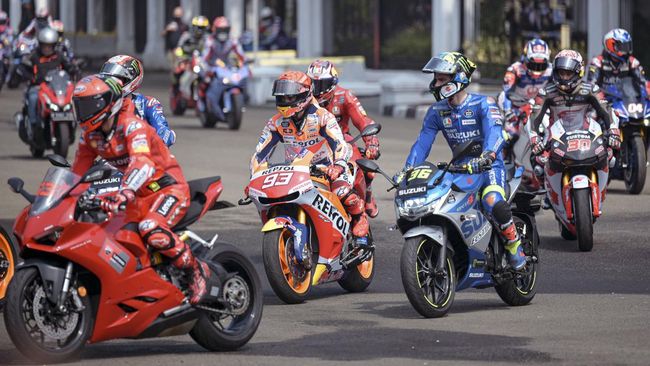 Usai Parade MotoGP Di Jakarta, Marquez Dkk Tiba Di Lombok