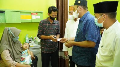 Afandin & Warga Langkat Do’akan Kesembuhan Balita Leukemia