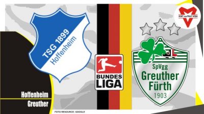 Preview Hoffenheim vs Greuther, Liga Jerman 17 April 2022