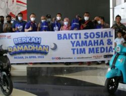 Alfa Scorpii Bagikan Sembako Pada Wartawan Olahraga