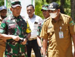 Afandin Bantu Pembangunan Masjid Saat Tinjau TMMD ke 113