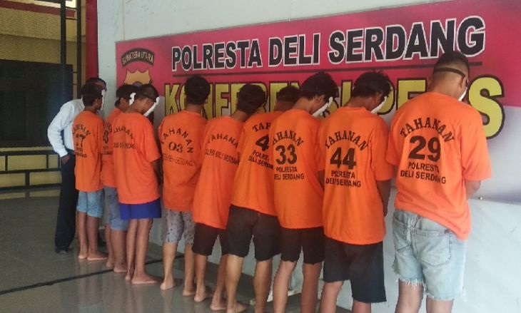 Sembilan Anggota Geng Motor Jadi Tersangka Perusakan Kafe di Galang
