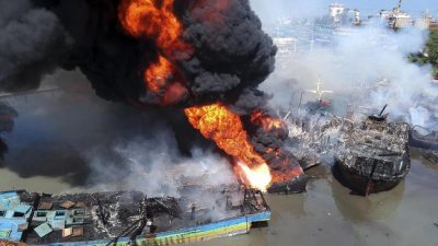 Kerugian Kebakaran 45 Kapal di Cilacap Ditaksir Rp130 Miliar