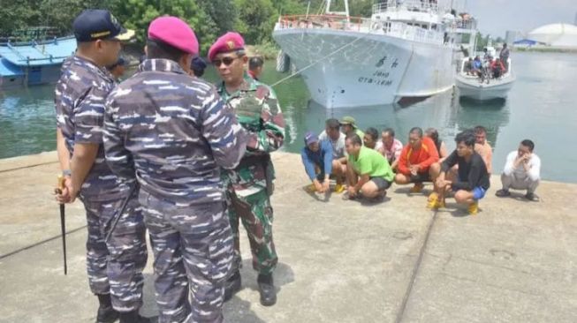 TNI AL tangkap kapal nelayan asal Taiwan di perairan Lhokseumawe.