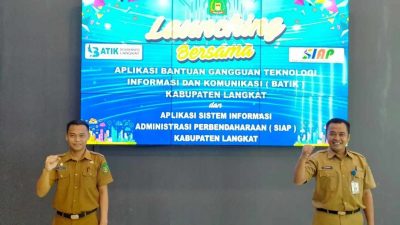 Aplikasi BATIK dan SiAP di Launcing Pemkab Langkat, Ini Fungsinya