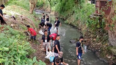 Sambut HUT Kota Medan Ke 432 Kelurahan Babura Gelar Kegiatan Aksi Bersih Sungai Putih