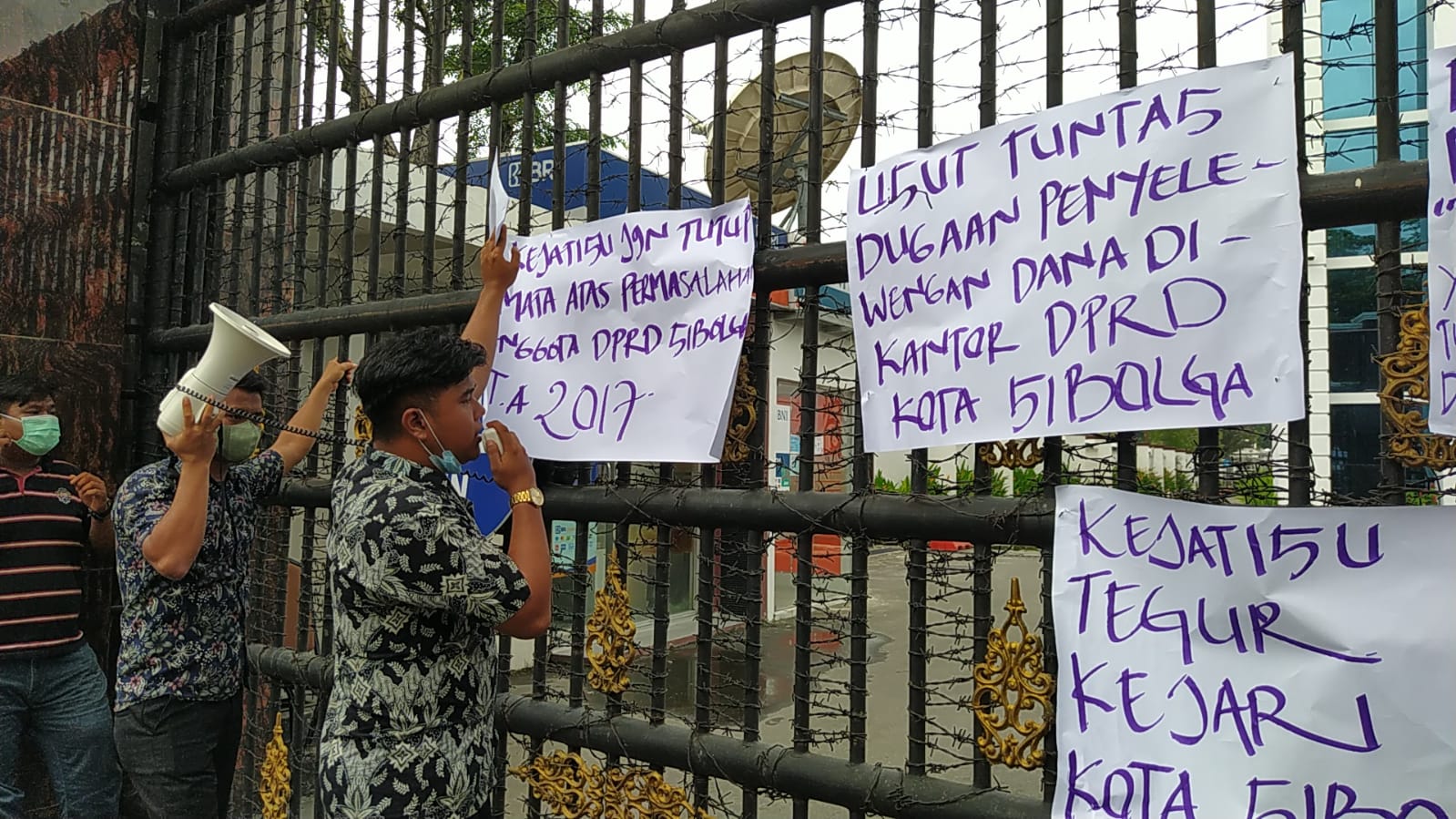 MK Demo Kejatisu Minta Penyelewengan Dana Perjalanan Dinas DPRD Sibolga Diusut