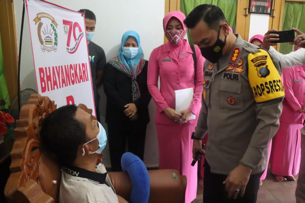 Polresta Deli Serdang Anjangsana ke rumah Purnawirawan Polri