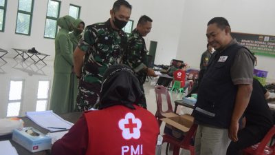 Kodim 0204 DS Gelar Donor Darah Sambut HUT ke-72 Kodam I BB