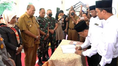 Plt Bupati Deklarasikan Damai Untuk Seluruh Calon Kades