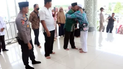 Forkopimda Sambut Kepulangan Jamaah Haji Tebing Tinggi