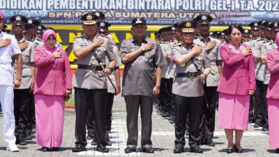 Afandin Hadiri Pelantikan 361 Bintara SPN Hinai