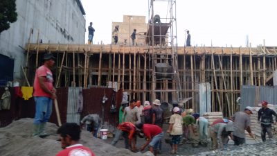 Pembangunan Ruko 5 Pintu Tanpa Plank IMB di Lubukpakam Segera Diperiksa Camat