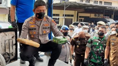 Polrestabes Medan Musnahkan Narkoba Senilai Rp 30 Miliar