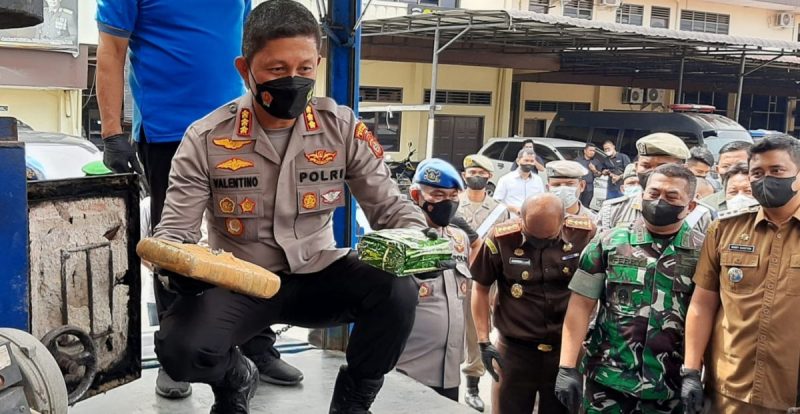 Polrestabes Medan Musnahkan Narkoba Senilai Rp 30 Miliar