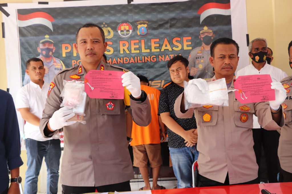 Polres Madina Ringkus 4 Pengedar Sabu