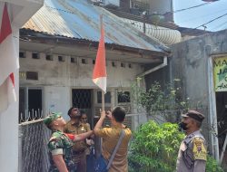 Jelang 17 Agustus, Polsek Medan Baru Ajak Warga Pasang Bendera Merah Putih
