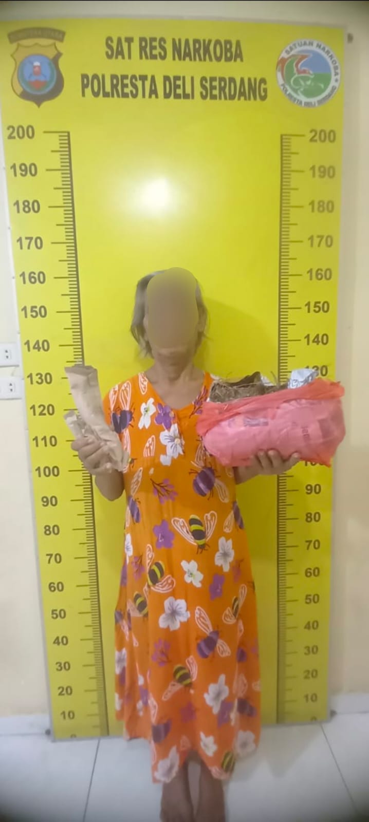 Simpan Ganja, Seorang Nenek Dijemput Polisi