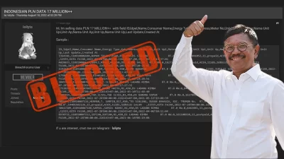 Situs Hacker Pembocor Data PLN Tak Terdaftar PSE, Kominfo Akan Blokir