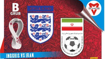 Prediksi Inggris vs Iran, Grup B Piala Dunia 21 November 2022