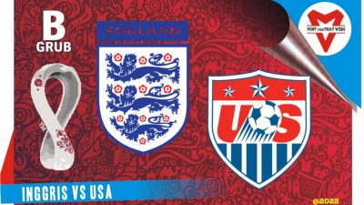 Prediksi Inggris vs USA, Grup B Piala Dunia 26 November 2022