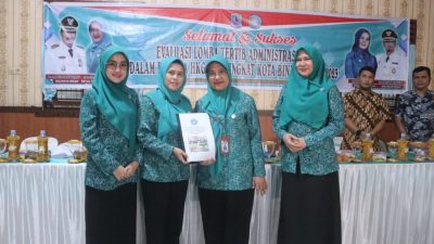 Ketua TP. PKK Kota Binjai Laksanakan Evaluasi Lomba Tertib Administrasi Dalam Rangka HKG PKK