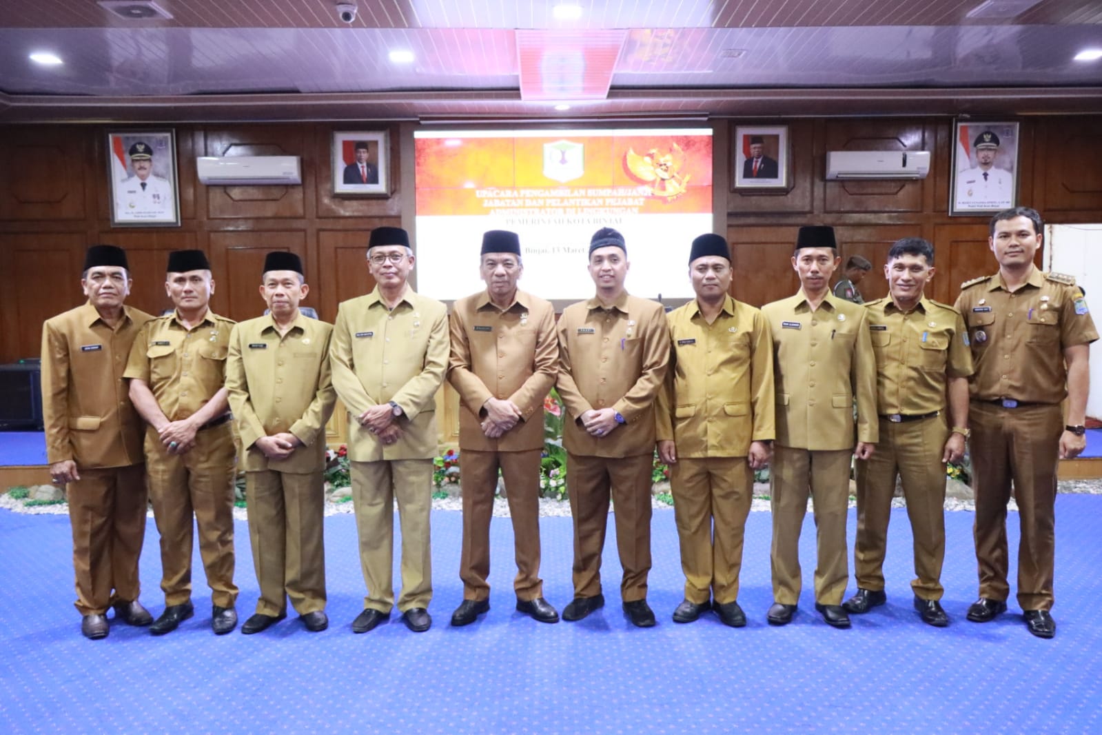 Sekdako Binjai Lantik Tiga Pejabat Administrator di Lingkungan Pemerintah Kota Binjai