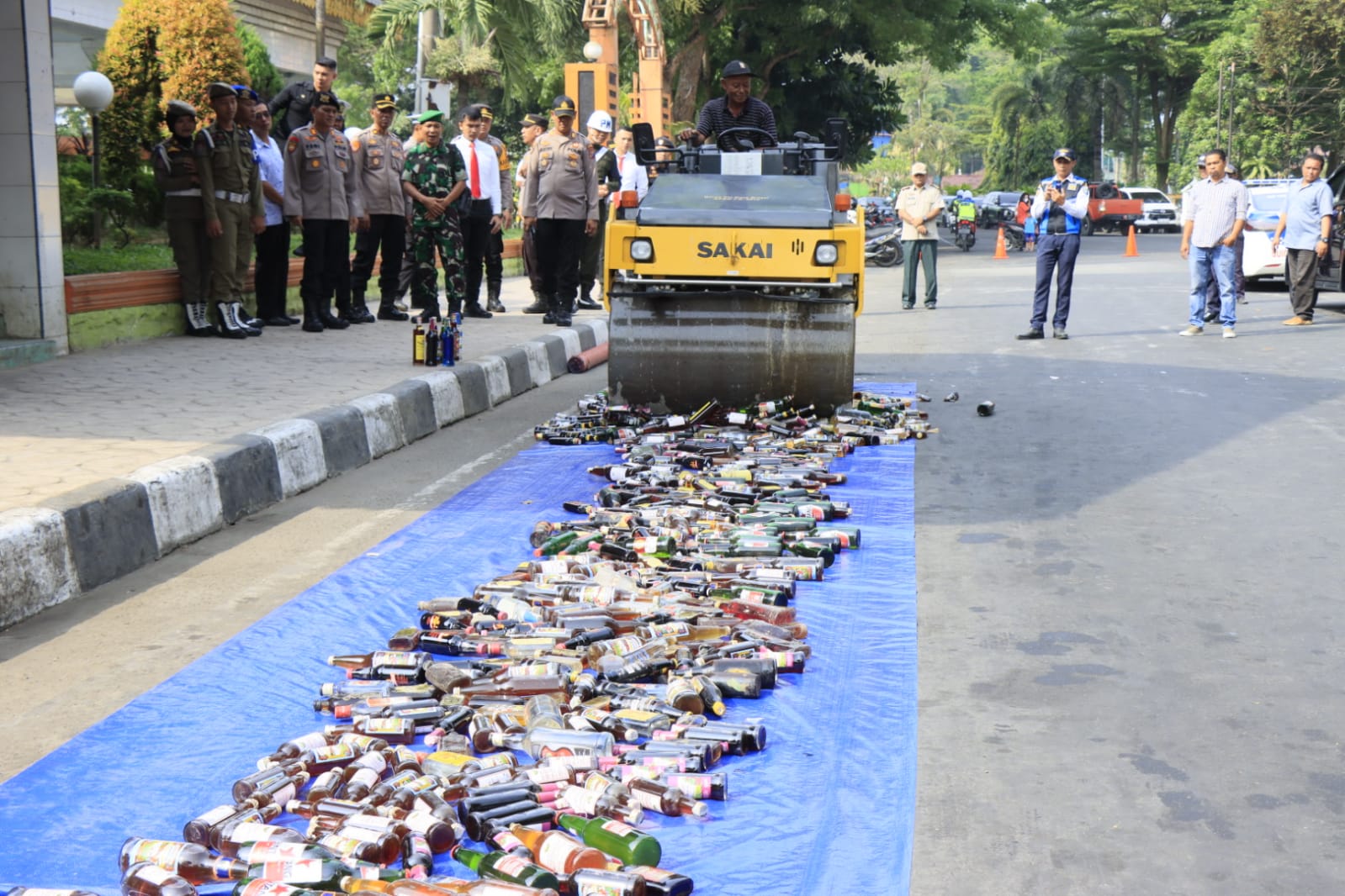 Pemusnahan Barang Bukti Hasil Giat Operasi Cipta Kondisi Jelang Ops Ketupat Toba 2023