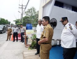 Pj Wali Kota Bersama Kapolres Tinjau Pos Pengamanan dan Pos Pelayanan di Tebingtinggi