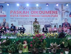 Hadiri Perayaan Paskah Oikumene Kota Tebing Tinggi, Pj Wali Kota Beri Pesan Jaga Persatuan