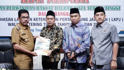 Pj Walikota Tebing Tinggi Rekomendasi DPRD Atas LKPj TA 2022