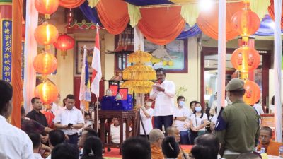 Pawai Waisak di Kota Binjai Meriah