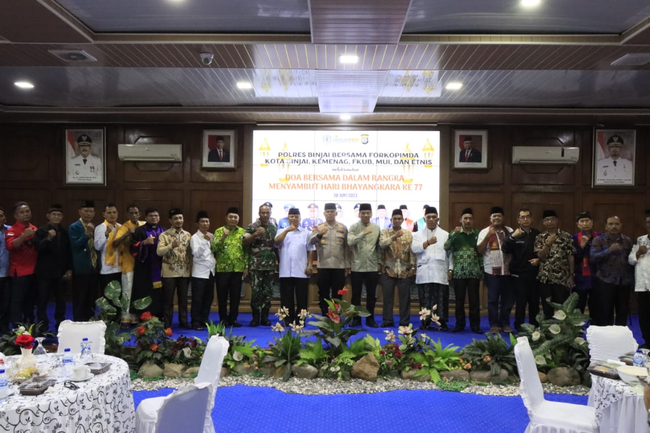 Doa Lintas Agama Dalam Rangka Hari Bhayangkara ke 77