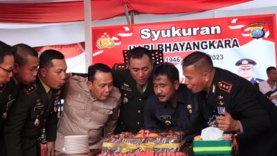 Upacara dan Syukuran Hari Bhayangkara ke 77, Wali Kota Binjai Apresiasi Jajaran Polri