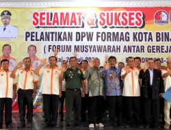 Pengurus Forum Masyarakat Antar Gereja (Formag) Kota Binjai Periode 2023-2028 Resmi Dilantik