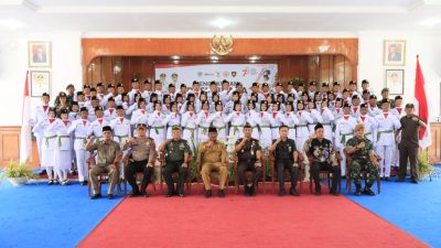 Wali Kota Binjai Kukuhkan Anggota Paskibraka Kota Binjai Tahun 2023