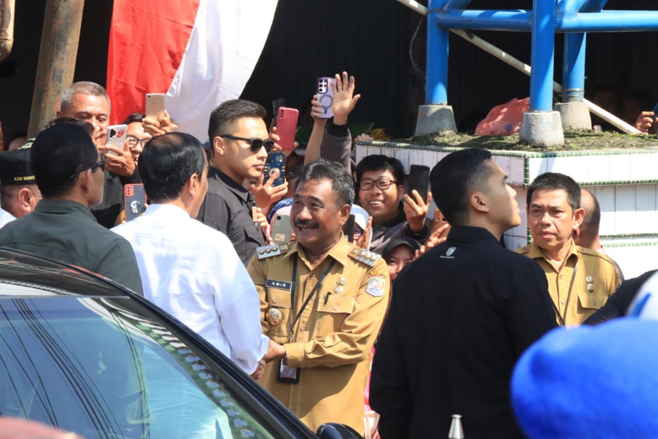 Wali Kota Binjai Terima Kunjungan Presiden RI Di Pasar Brahrang