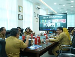 Pj. Wali Kota Tebing Tinggi Bersama Stakeholder Terkait Ikuti Rakor Pengendalian Inflasi Secara Virtual