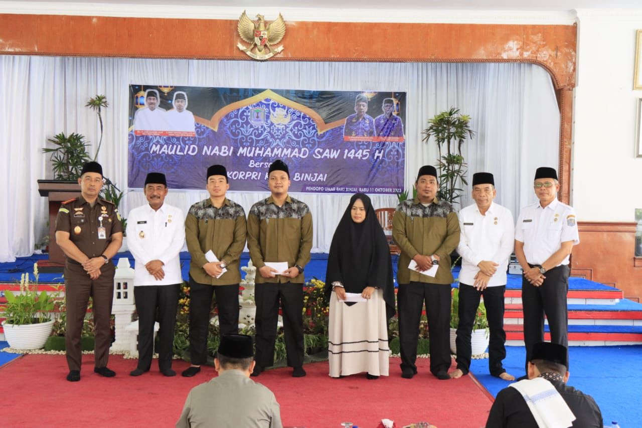 Maulid Nabi Muhammad SAW 1445 H Bersama DP. Korpri Kota Binjai
